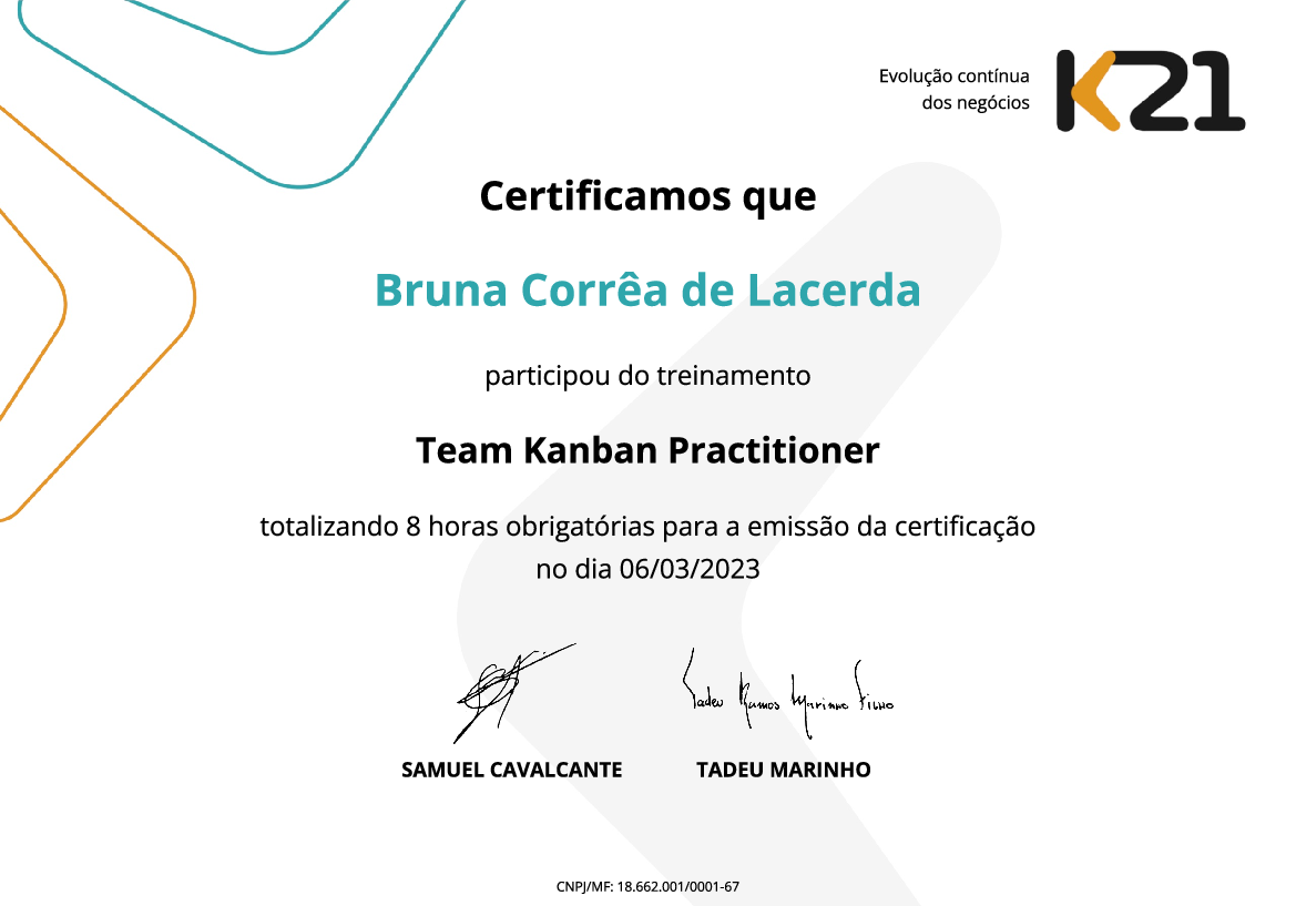 Certificado K21